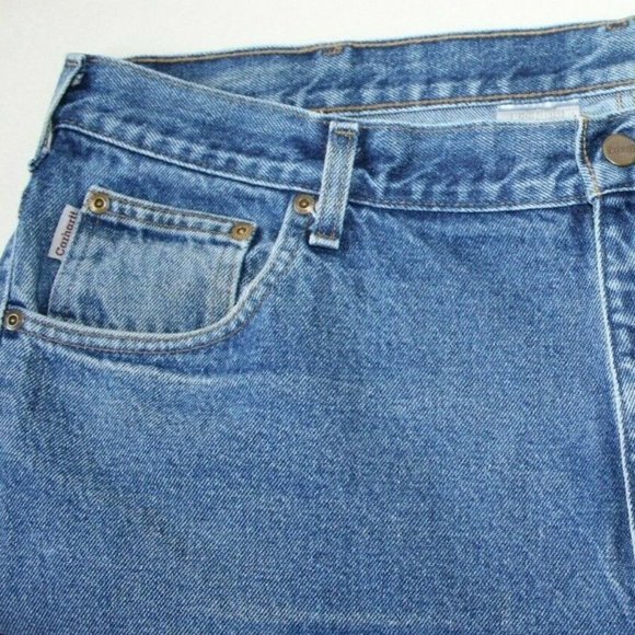 Men's CARHARTT 42x32 Relaxed Fit Work Jeans - Picture 5 of 13